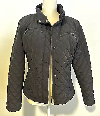 Calvin Klein Women's Black Puffer Jacket Size Small Waist Length • £19.27