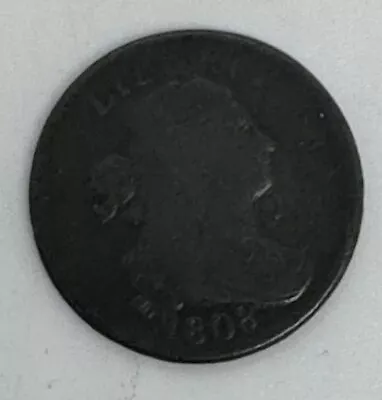 1808 1/2 Half Cent Full 180 Degree Rotated Reverse Good • $11.50