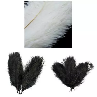 10Pcs 30-35cm Large Ostrich Feathers Plume Centerpiece Wedding Xmas DIY Decor AU • $15.10