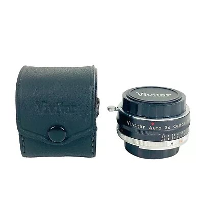 Vivitar Auto 2X Custom Tele-Converter Model 2X-7 Lens & Case Japan • $16.19