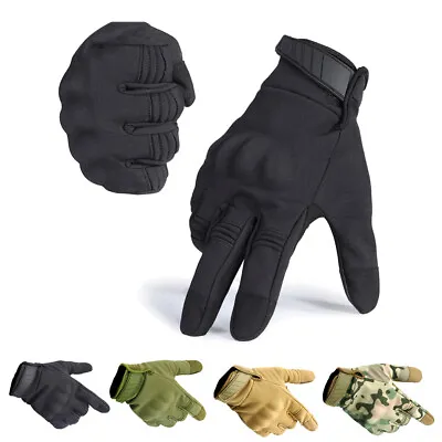 Touch Screen Gloves Men's Motorcycle Gloves Riding Protective Full Finger Gloves • $14.78