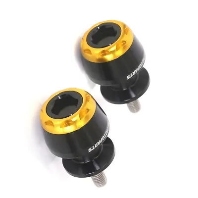 Gold 10mm Swingarm Spools Sliders MSHINE For ZX-10R Ninja 04 05 06 07 08 09 10 • $38.31