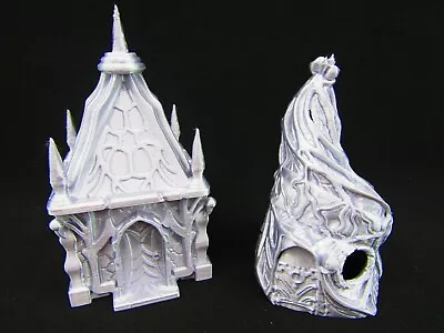 Small Dark Elf Hut Houses Pair Scatter Terrain Scenery 3D Printed Mini Miniature • $28.99