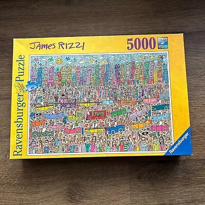 Ravensburger 17427 Jigsaw Puzzle JAMES RIZZI Skyline 5000 Pcs. 153 X 100 Cm. • $99