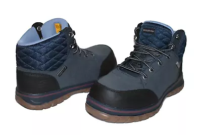 Skechers Air-Cooled Comfort Composite-Toe Waterproof Leather Work Boot 7 US Mint • $52.43