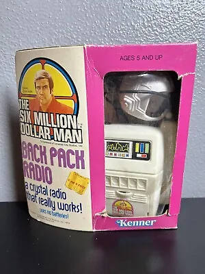 Vintage 1975 Kenner Six Million Dollar Man Back Pack Crystal Radio New W/ Box • $89.99