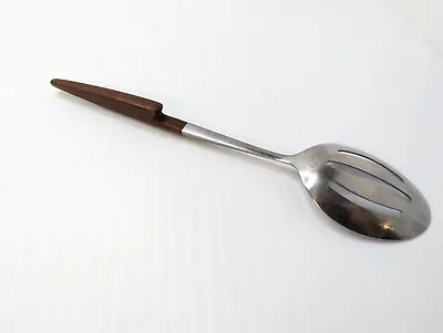 Ekco Serving Spoon Eterna Canoe Muffin Straight Slotted Forged Stainless Hook • $18.75