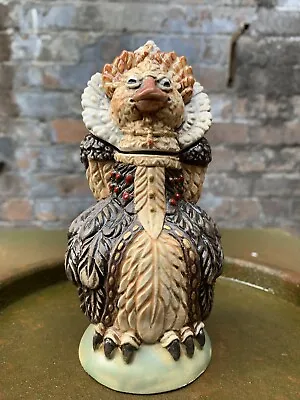 £130 • Buy BURSLEM POTTERY GROTESQUE BIRD QUEEN ELIZABETH 1st INSPIRED BY MARTIN BROTHERS