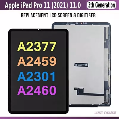 For IPad Pro 11 (2021) 11.0 3th Generation LCD Screen Touch Digitizr Replacement • £164.99