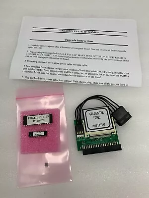 Golden Tee FORE! 2005 EXTRA! Arcade PCB Conversion CF Card Kit + Security Chips • $69