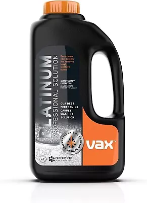 Vax Platinum Professional 1.5 Litre Carpet Cleaner Solution Deep Cleans And Remo • £17.49