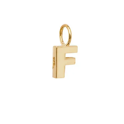 9ct Gold Initial Pendants Block Letters Polished Name Chain Box Gift Box • £44.99