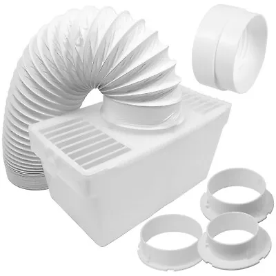 £14.99 • Buy Tumble Dryer Vent Kit Hose + 4  100mm Male Threaded Duct Connector + Adaptors