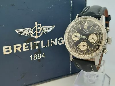 Vintage 1960's BREITLING Navitimer Twin Jet 806 Venus 178 Men's Chronograph Box • $3999