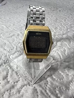 Seiko Japan Quartz 1970's  Digital Lcd Mens Watch Model 0139-5019~ Parts/refurb • $10