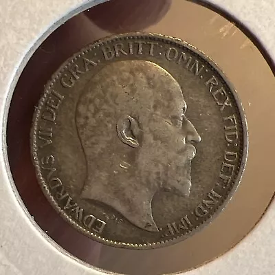 1906 Edward Vii 0.925 Silver Six Pence Coin • £18