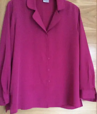 Pink Long Sleeve Shirt/ Blouse Size18 • £6.99