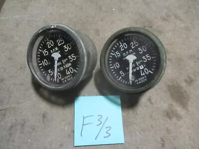 2 Used Mechanical RPM Gauges 1 Inop 1 Works For Military Vehicles • $29