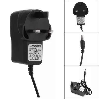 £6.14 • Buy 6V 1A 100-240V AC/DC Adapter Battery Charger Power Mains Transformer UK Plug.
