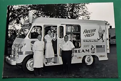 1960’s Boyertown Freezer-Fresh Ice Cream Vending Truck Photo • $4.75