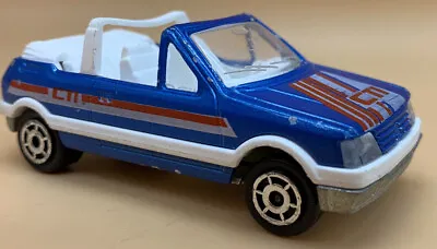 VERY RARE BLUE Majorette PEUGEOT 205 GTI Cabrio France #281/210 Convertible Car • £16.99