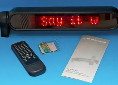 Electronic Red L.e.d. Moving Message Sign & Remote Control For Your Business. • $58.95