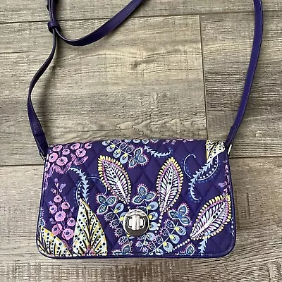 Vera Bradley Purple Floral Shoulder Bag • $14