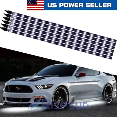 6x LED Strip Light 12V Flexible Waterproof Underglow Lights For Car Motorcycles • $14.99