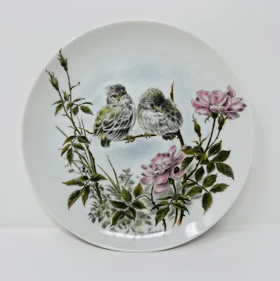 Vintage Kaiser W Germany Fine Porcelain Nature Bird Plate Zeisige Goldfinch • $16.99