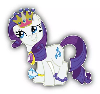 My Little Pony Cartoon Rarity Sticker Bumper Decal - ''SIZES'' • $3.75