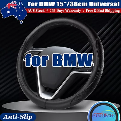 Leather Steering Wheel Cover For BMW E46 330i 330Ci E39 540i 525i 530i M3 G494 • $36.76