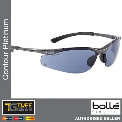 £12.99 • Buy Bolle Contour Safety Specs Spectacles Smoke Sun Glasses PPE Work With - FREE BAG