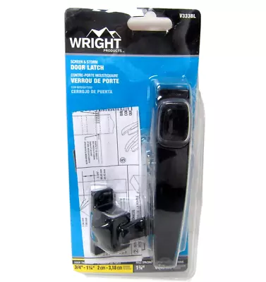 Wright Products VF333BL Screen Storm Door Latch Handle - Black • $14.95