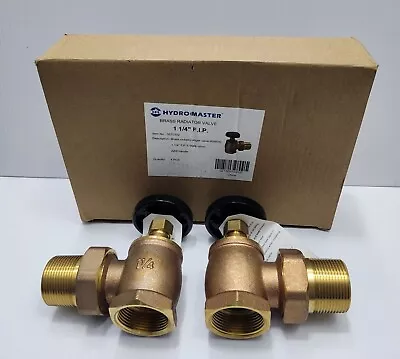 1-1/4  ( Fip X Male Union ) Steam Angle Radiator Valve ( Only  Sale Box Of 4 Pcs • $99.99