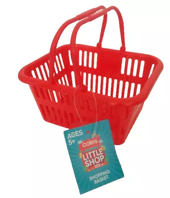 2 X Coles Little Shop Mini Supermarket Basket Brand New 16cm X 13cm X 8cm High • $9.95