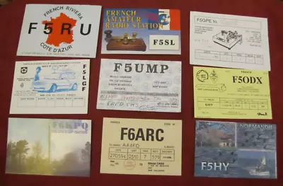 Lot Of 25 Amateur Ham Radio QSL Call Cards Or Post Cards (vintage) France • $20