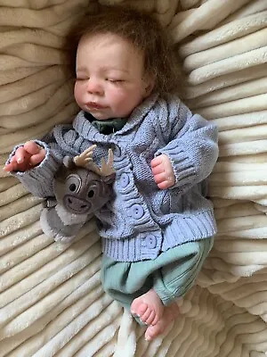 OOAK Reborn Baby BOY Doll MIKEY Was Bryson Realborn Bountiful Baby COMPLETED COA • $349.99