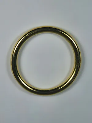 Solid Brass O Rings HEAVY DUTY 2   (50mm) Inside Dia Leather Craft - UK Seller • £3.99