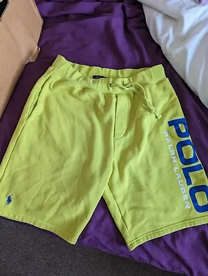 RALPH LAUREN POLO SPORT LiME GREEN SHORTS SiZE M SUMMER HOLiDAY • £10