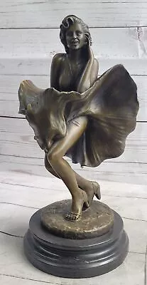 Marilyn Monroe Statue: Entertainment Memorabilia Collector Edition Bronze Statu • $592.36