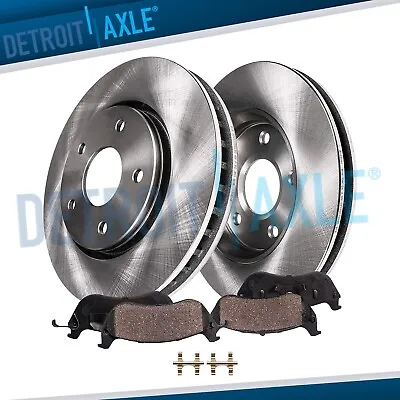 Front Disc Brake Rotors + Ceramic Pads For 1995 1996 1997 Ford Crown Victoria • $97.30