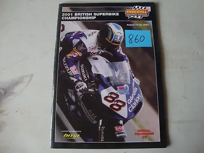 £4.95 • Buy British Superbike Championship Programme Knockhill  August 2001  (860)