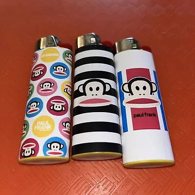 New 3 Custom Bic Lighter Paul Frank Monkey  Bic Collect Well Made Lighters • $18