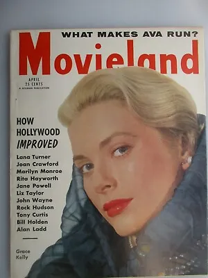 Movieland Magazine - April 1955 Issue - Grace KELLY Cover • $9.99