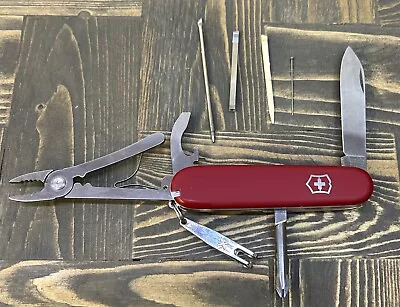 CUSTOM Victorinox Special Mechanic Jr Red Plus Scales 91mm Swiss Army Knife • $100