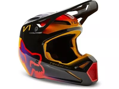 Fox Racing Motorcycle Helmet MX Dirt Bike Motocross Off-Road V1 Toxsyk • $198.99