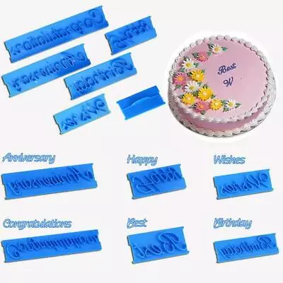 £3.71 • Buy 6pcs/set Cutter Decor Icing Happy Birthday Letter Sugarcraft Mold Mould New New