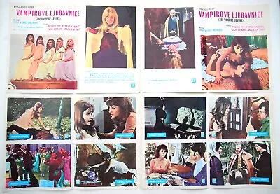 The Vampire Lovers Countess Dracula 1970 Ingrid Pitt Hammer Horror 4x Inserts 2 • £110.83