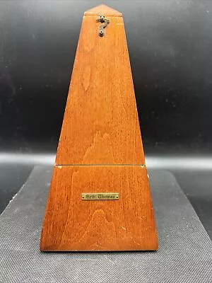 Vintage Seth Thomas Wood Wind Up Metronome De Maelzel Works • $46.55