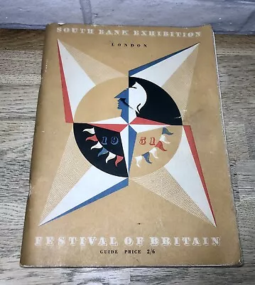 South Bank Exhibition 1951 London Festival Of Britain Guide Book • £7.99